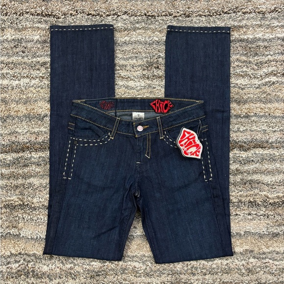 Y2K Low Rise Jeans Sz 25 NWT | Chick By Nicky Hilton Low Rise Mini Bootcut Jeans - Picture 1 of 16